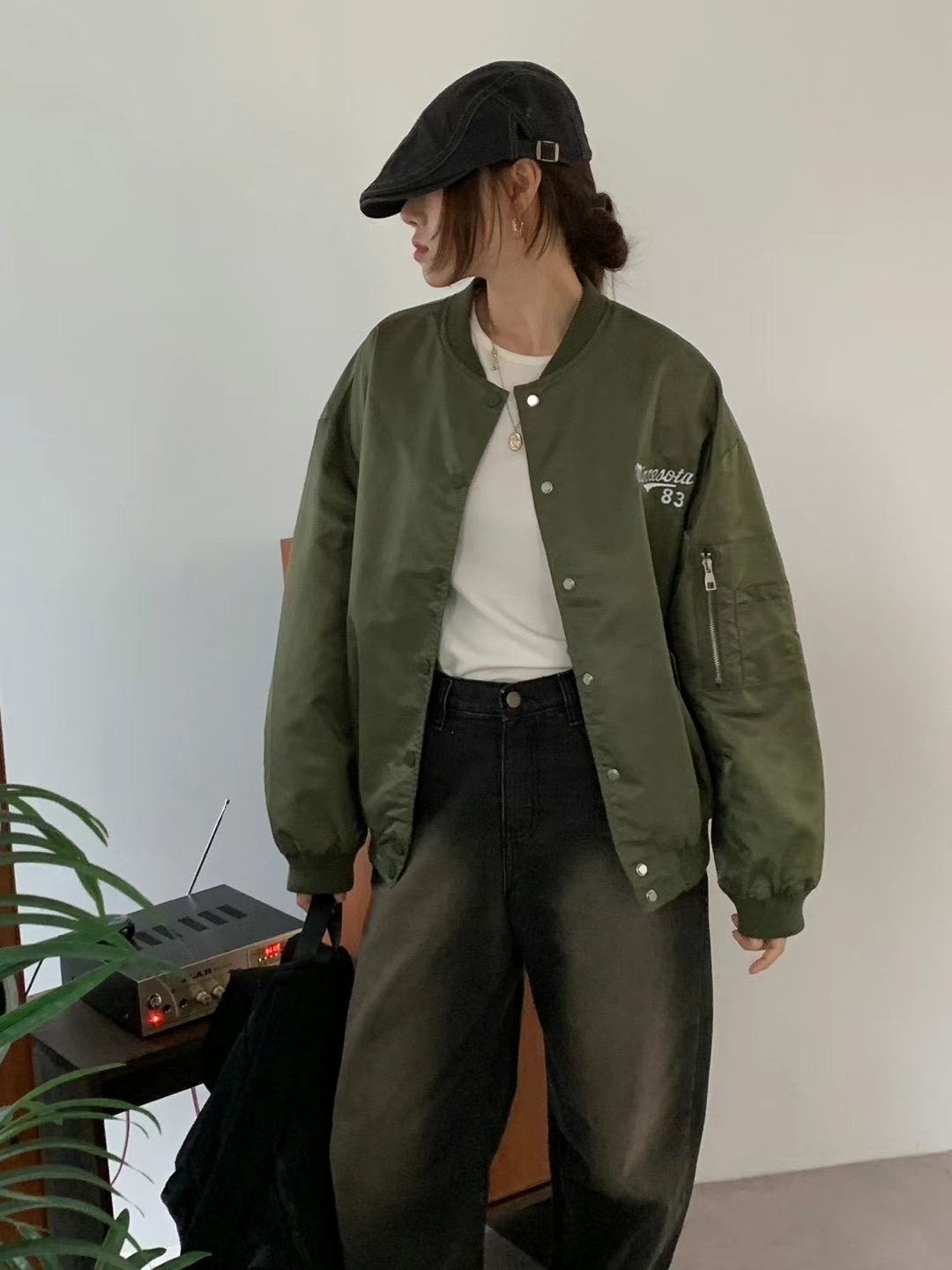 EROOM直郵韓國代購女裝新款真品時尚24秋冬熱賣休閑推薦夾克EROOM夾克