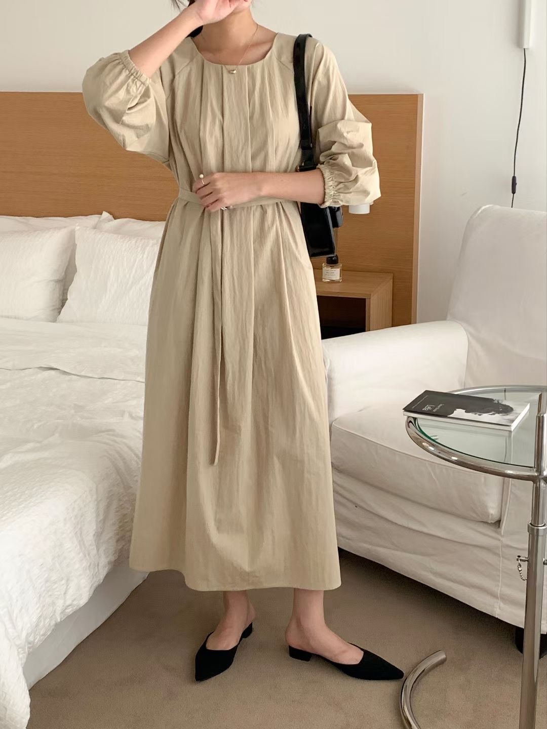 DIFFER直郵韓國代購女裝新款真品人氣24秋冬熱賣休閑連衣裙DIFFER連衣裙