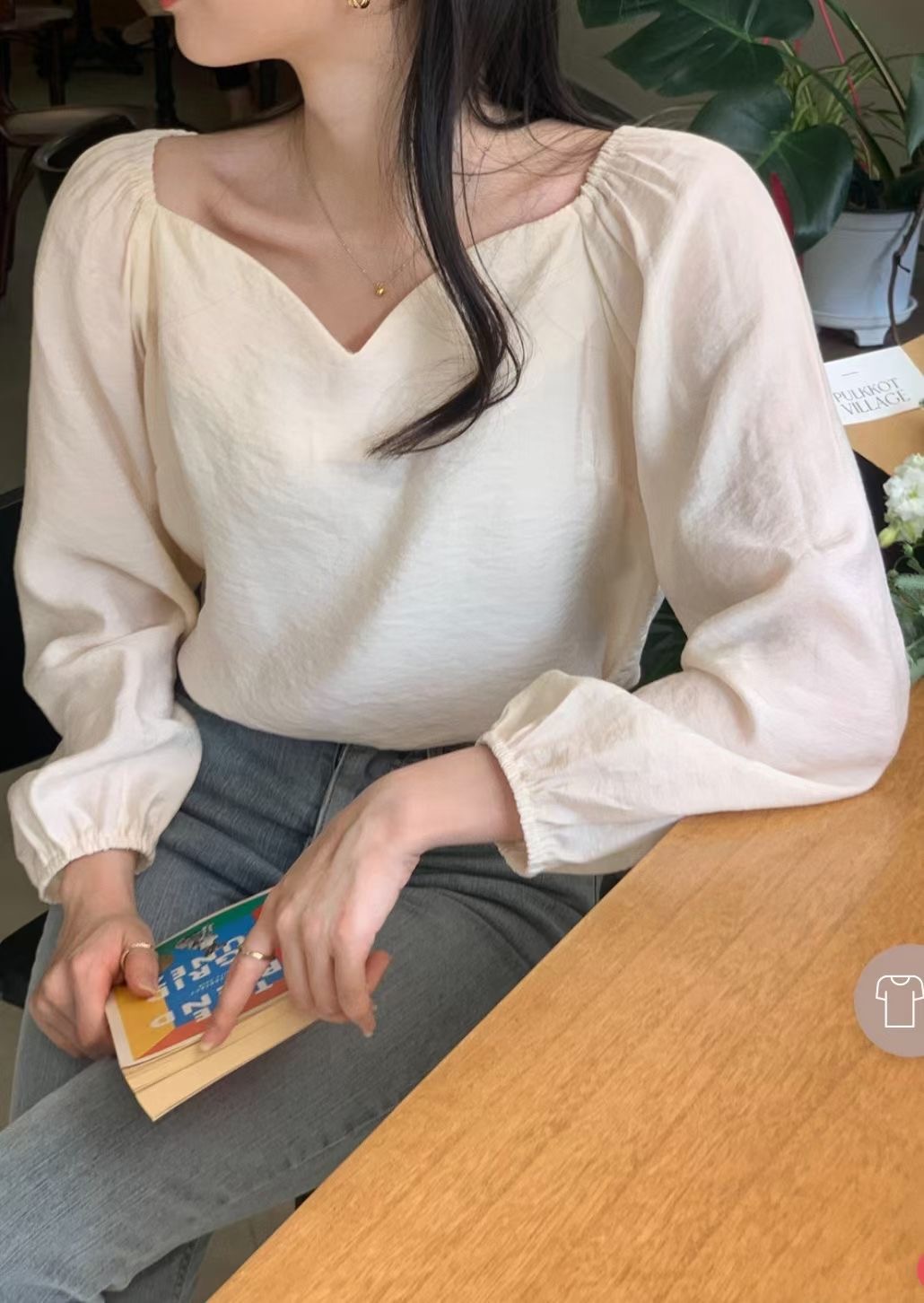 DIFFER韓國直郵女裝新款推薦24秋冬真品時尚職業襯衫蕾絲衫DIFFER襯衫/蕾絲衫