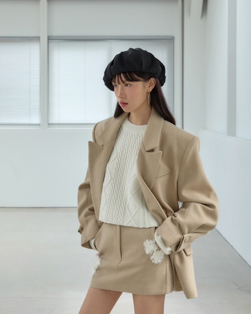 STAGE韓國直郵女裝新款熱賣推薦24秋冬職業人氣休閑針織衫STAGE針織衫
