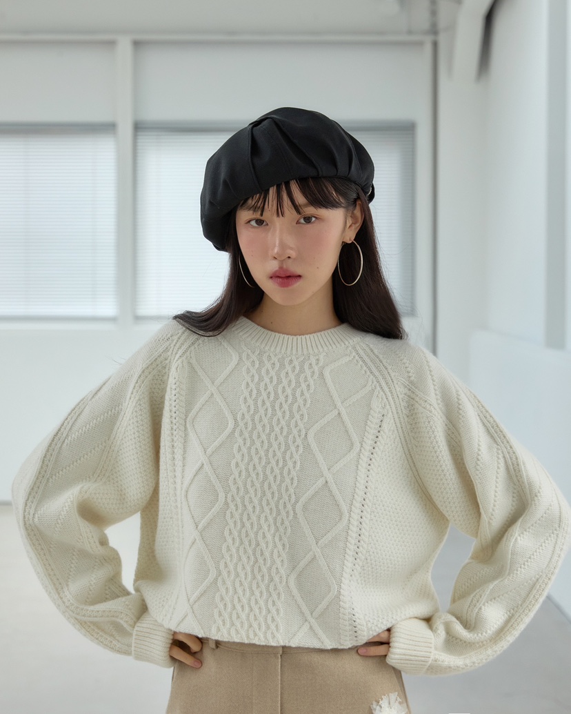 STAGE韓國直郵女裝新款熱賣推薦24秋冬職業人氣休閑針織衫STAGE針織衫