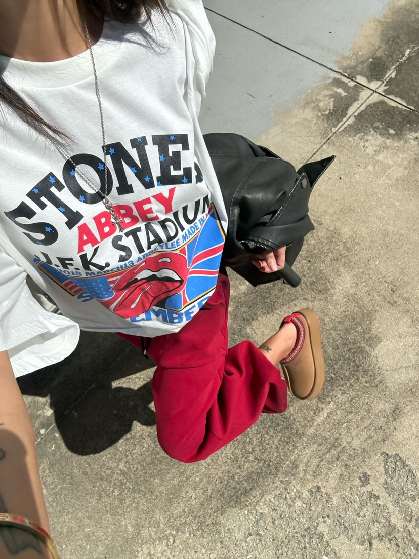 ABBEYLEE韓國直郵東大門代購女裝新款真品24秋冬休閑熱賣T恤ABBEYLEET恤