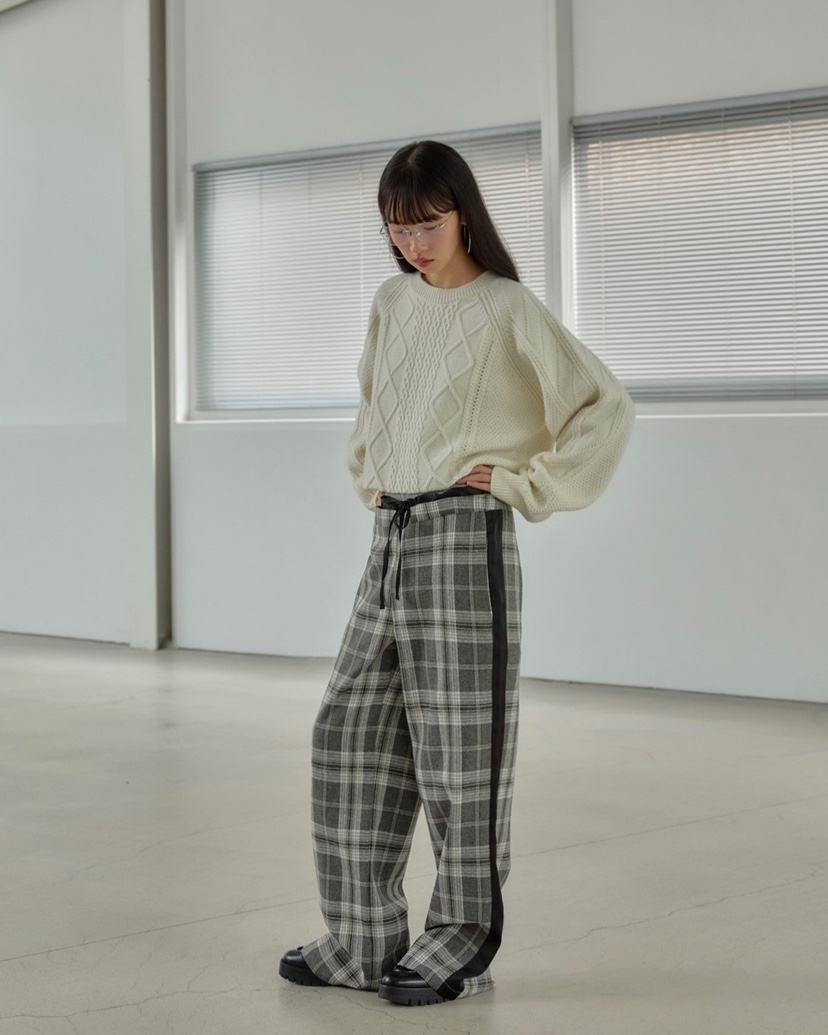 STAGE韓國直郵東大門代購女裝新款職業真品時尚推薦24秋冬休閑褲STAGE休閑褲