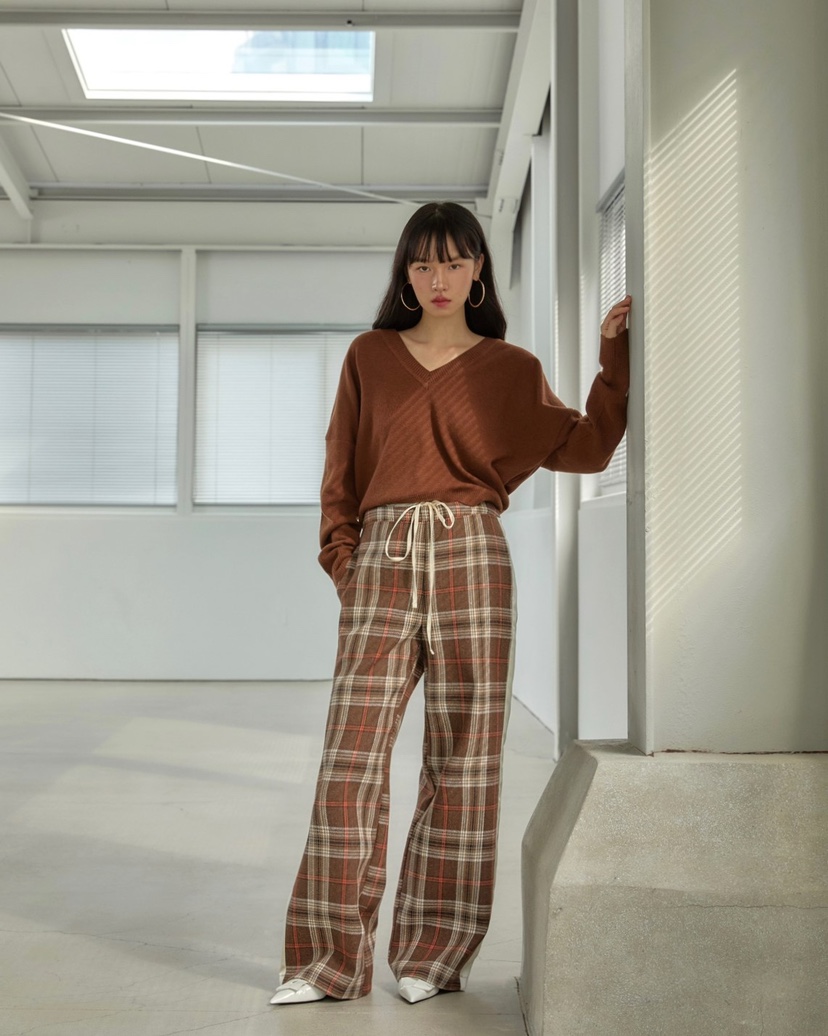STAGE韓國直郵東大門代購女裝新款職業真品時尚推薦24秋冬休閑褲STAGE休閑褲