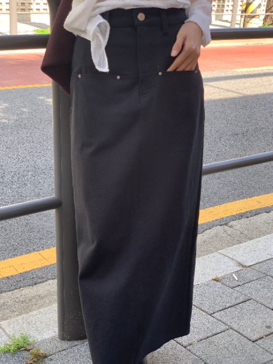 CALLIT直郵韓國代購女裝新款24秋冬真品熱賣人氣休閑長裙CALLIT長裙