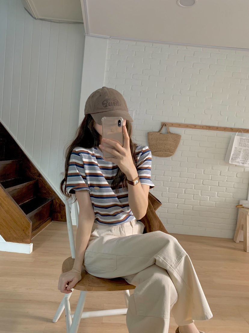 FORMSTUDIO韓國直郵女裝新款真品人氣推薦24秋冬休閑時尚T恤FORMSTUDIOT恤