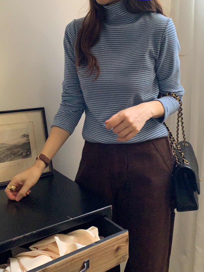 FORMSTUDIO韓國直郵東大門實拍女裝新款休閑24秋冬長袖T恤FORMSTUDIO長袖T恤