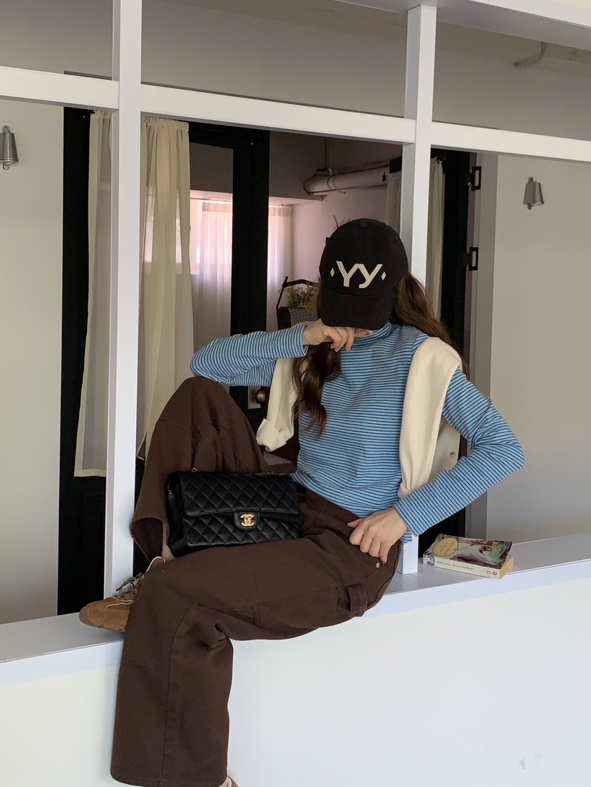 FORMSTUDIO韓國直郵東大門實拍女裝新款休閑24秋冬長袖T恤FORMSTUDIO長袖T恤