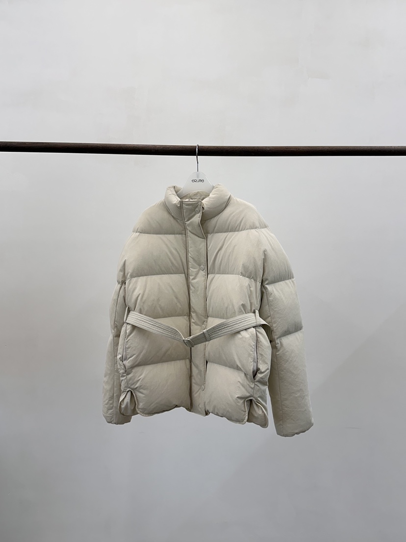 eRume韓國直郵女裝新品人氣24秋冬推薦真品短款棉服含腰帶ERUME短款棉服