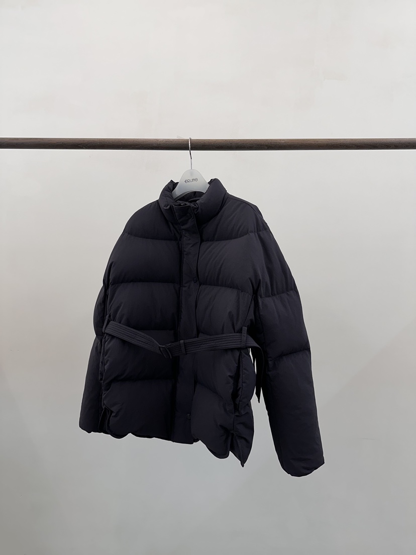 eRume韓國直郵女裝新品人氣24秋冬推薦真品短款棉服含腰帶ERUME短款棉服圖色3