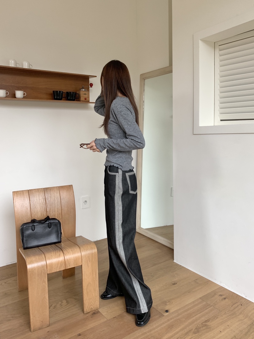 RE:OPENING韓國直郵女裝新品熱賣時尚24秋冬真品人氣牛仔褲RE:OPENING牛仔褲