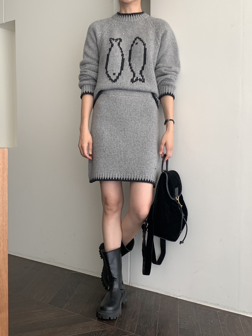 RE:OPENING韓國直郵東大門實拍女裝新款24秋冬職業針織衫RE:OPENING針織衫