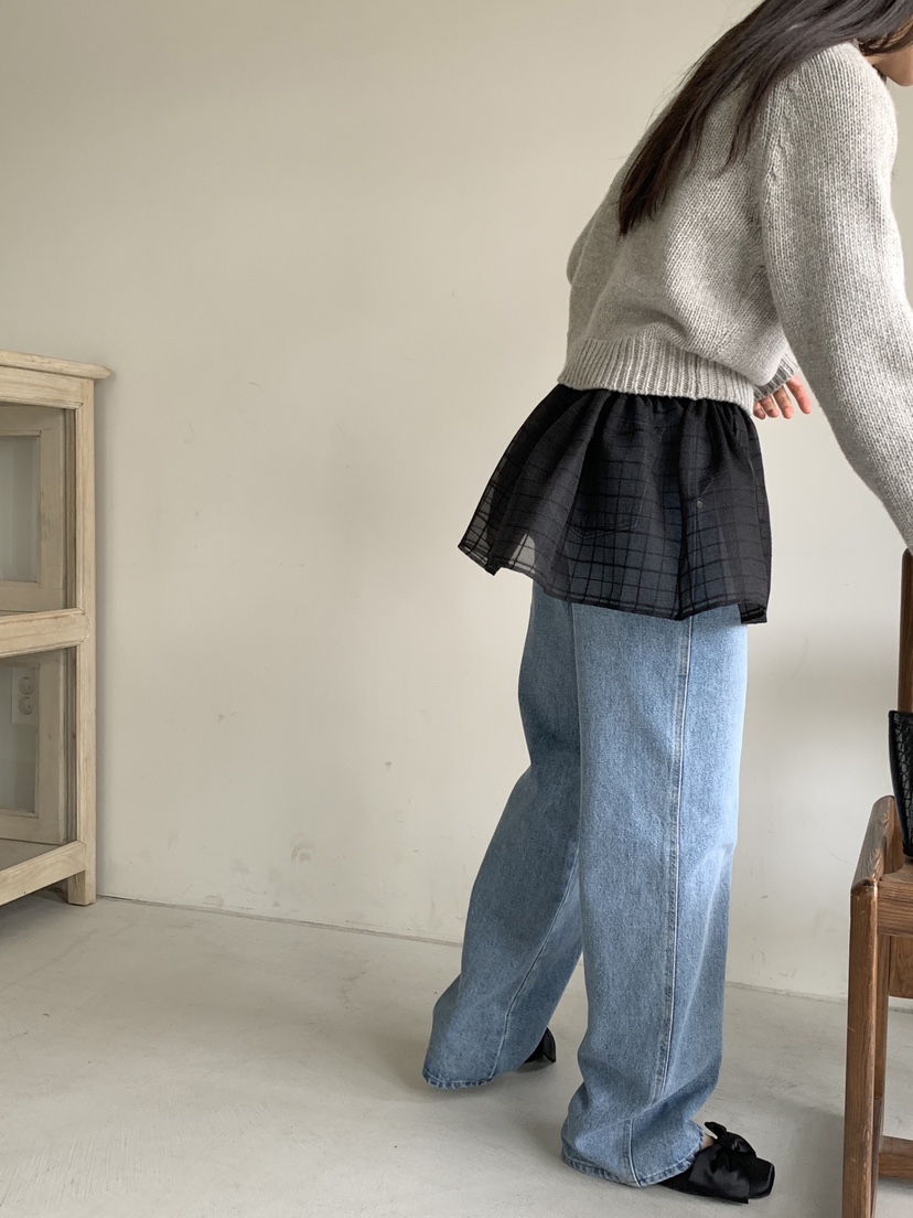 RE:OPENING韓國直郵東大門實拍女裝新款人氣休閑推薦時尚短裙RE:OPENING短裙