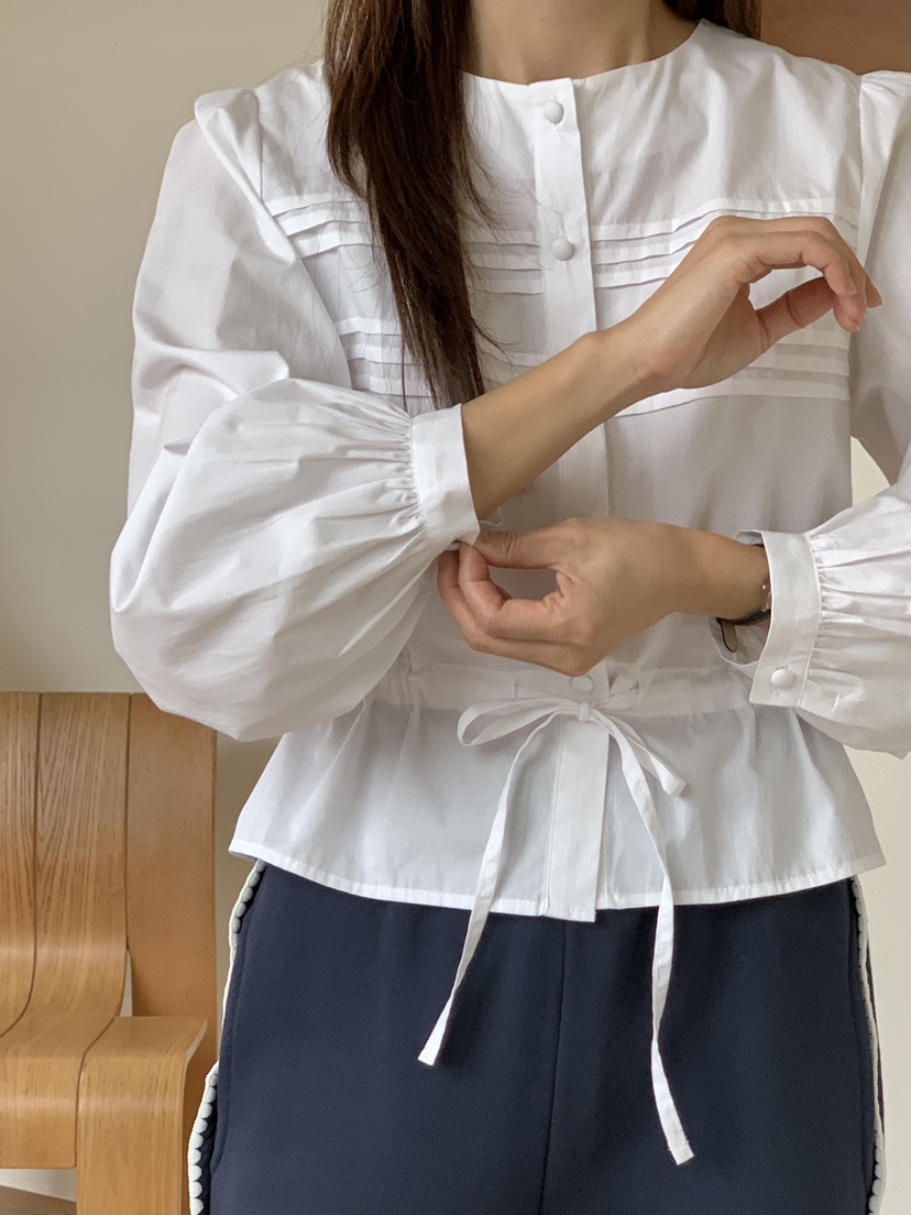 RE:OPENING直郵韓國代購女裝新款休閑人氣職業推薦襯衫蕾絲衫RE:OPENING襯衫/蕾絲衫
