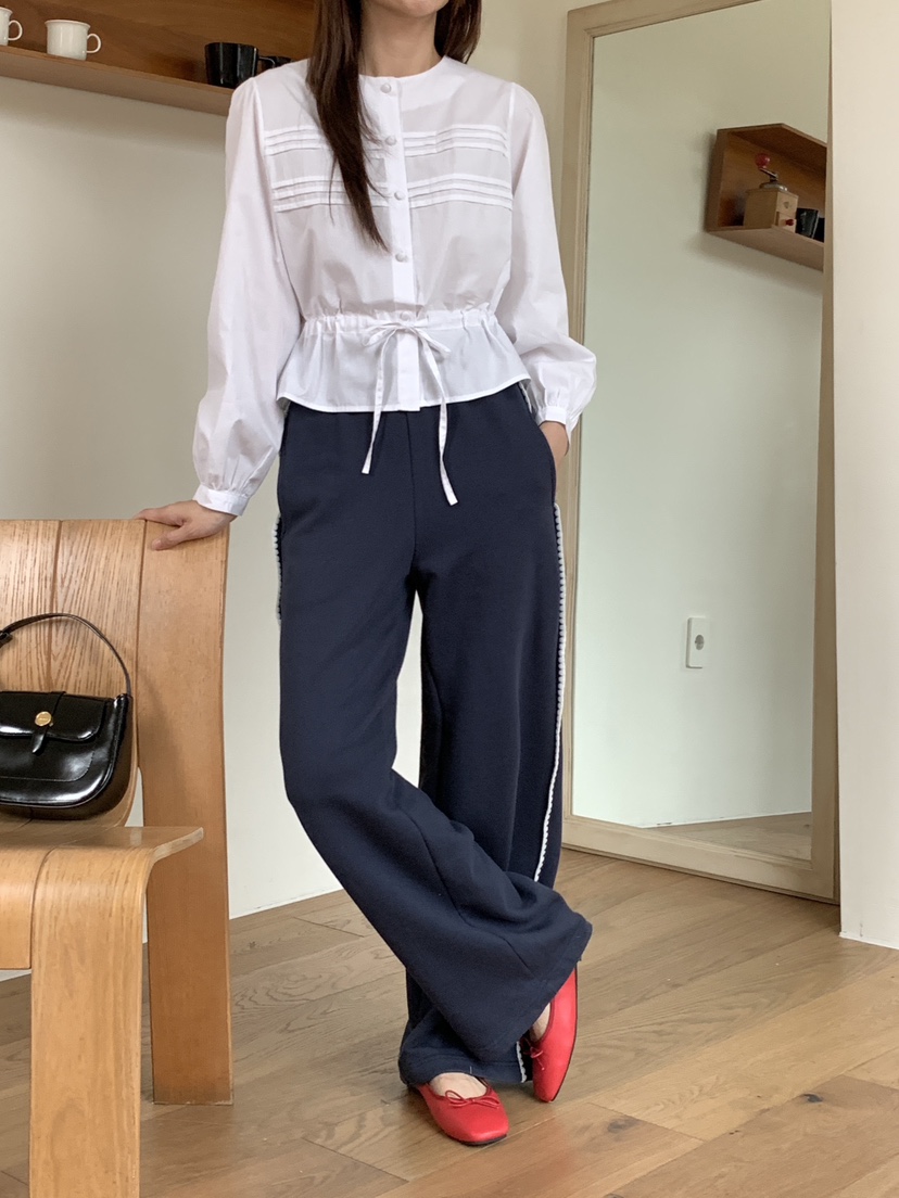 RE:OPENING直郵韓國代購女裝新款休閑人氣職業推薦襯衫蕾絲衫RE:OPENING襯衫/蕾絲衫
