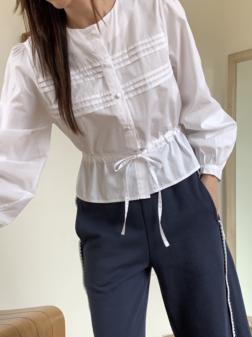 RE:OPENING直郵韓國代購女裝新款休閑人氣職業推薦襯衫蕾絲衫RE:OPENING襯衫/蕾絲衫
