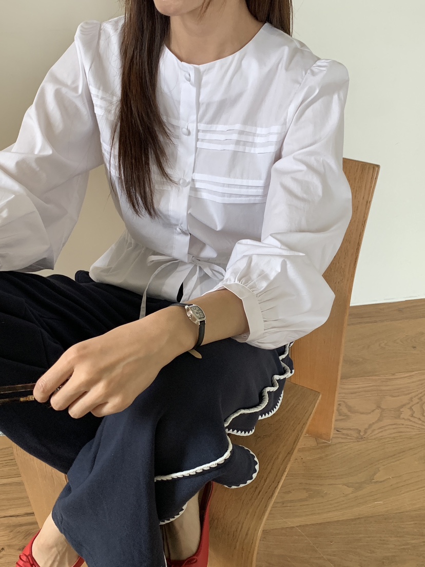 RE:OPENING直郵韓國代購女裝新款休閑人氣職業推薦襯衫蕾絲衫RE:OPENING襯衫/蕾絲衫