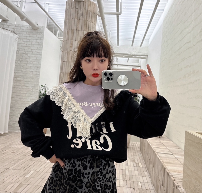LOVABLE韓國直郵東大門實拍女裝新品推薦人氣熱賣休閑真品衛衣LOVABLE衛衣