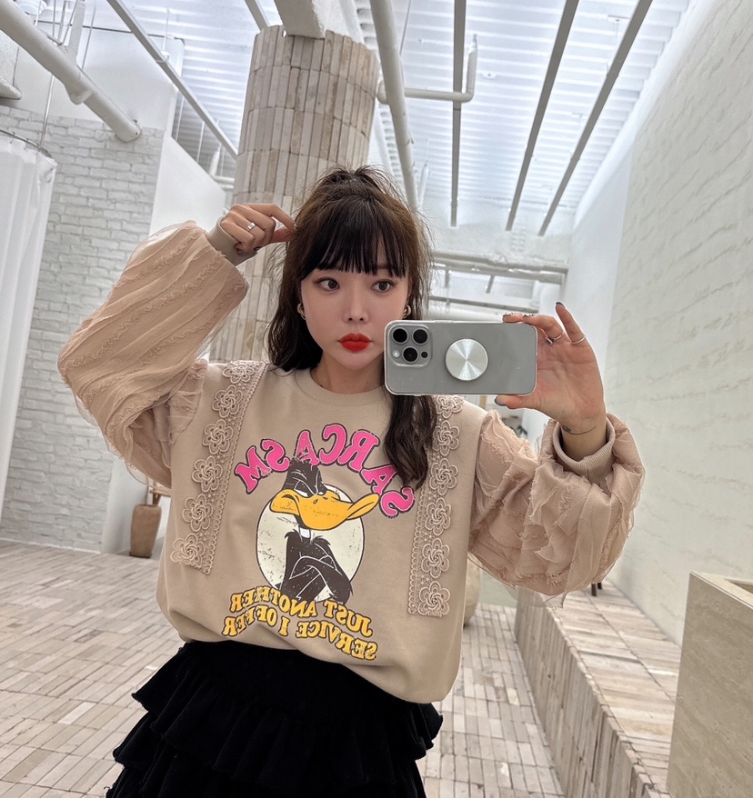 LOVABLE直郵韓國代購女裝新款熱賣推薦人氣真品24秋冬衛衣LOVABLE衛衣
