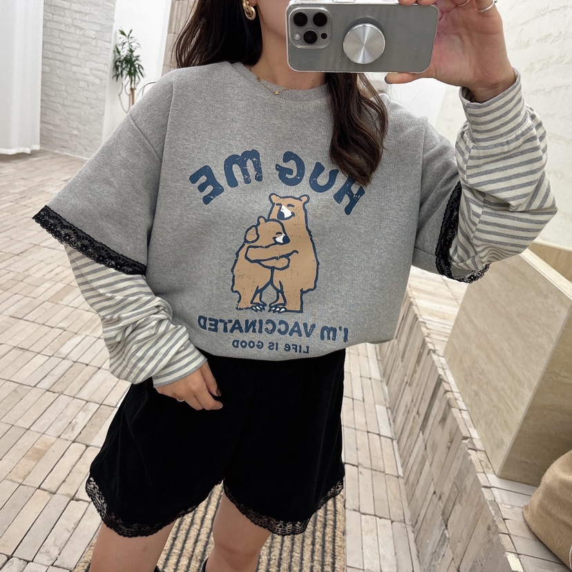 LOVABLE韓國直郵東大門代購女裝新品熱賣職業真品人氣時尚衛衣LOVABLE衛衣