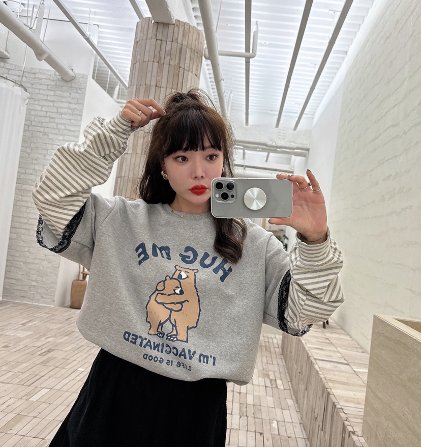 LOVABLE韓國直郵東大門代購女裝新品熱賣職業真品人氣時尚衛衣LOVABLE衛衣