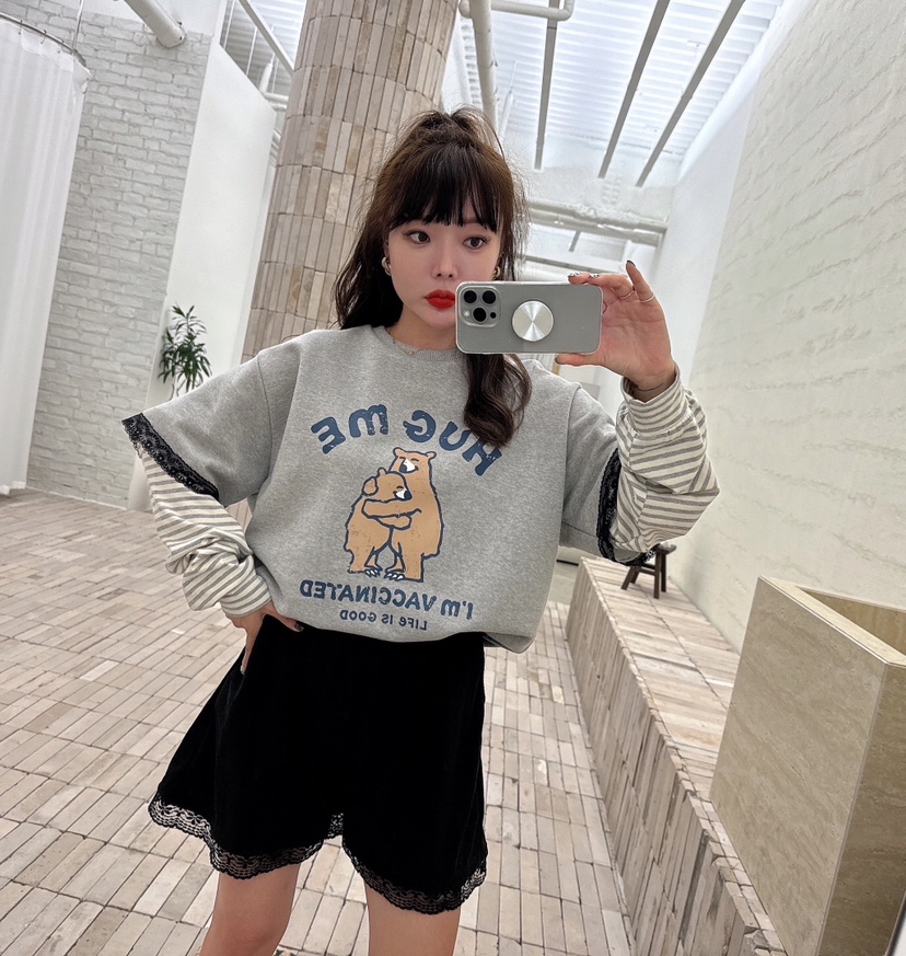 LOVABLE韓國直郵東大門代購女裝新品熱賣職業真品人氣時尚衛衣LOVABLE衛衣