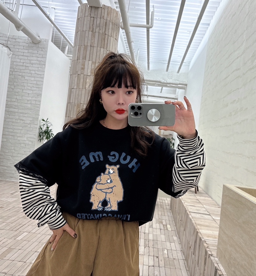 LOVABLE韓國直郵東大門代購女裝新品熱賣職業真品人氣時尚衛衣LOVABLE衛衣