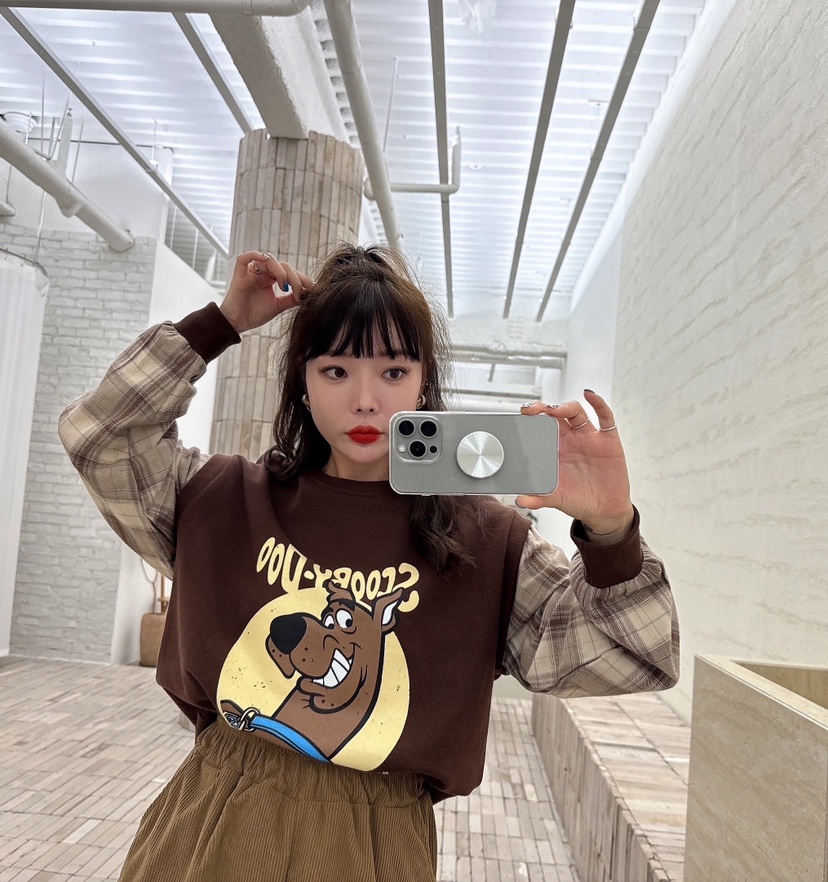 LOVABLE韓國直郵東大門代購女裝新款休閑人氣24秋冬時尚衛衣LOVABLE衛衣