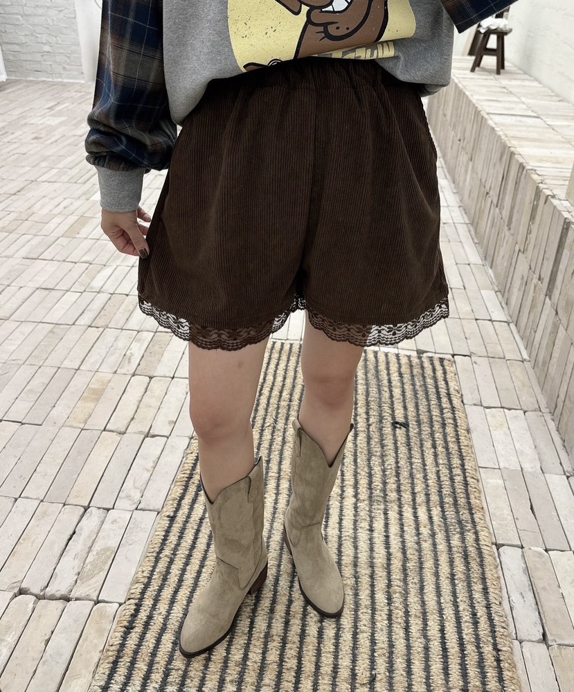 LOVABLE韓國直郵東大門實拍女裝新款真品職業熱賣休閑人氣短褲LOVABLE短褲