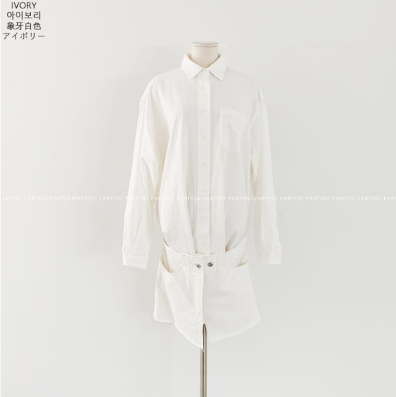 韓國直郵東大門代購女裝新品熱賣24秋冬推薦休閑連衣裙連衣裙圖色2