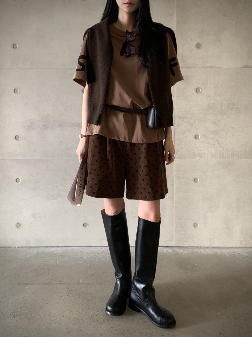 DAVICHI韓國直郵東大門代購女裝新品時尚真品休閑人氣短褲腰帶DAVICHI短褲