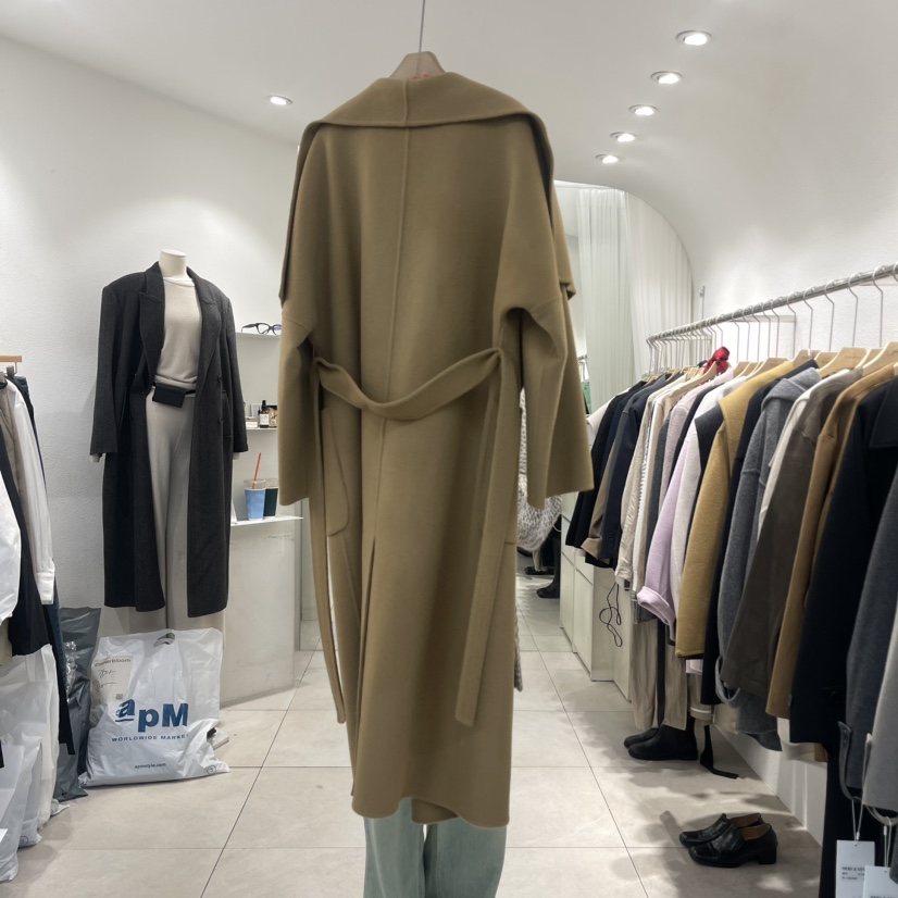cornerbloom/3rooms韓國直郵東大門代購女裝新品真品中長款大衣含腰帶THE SUIT BAR中長款大衣