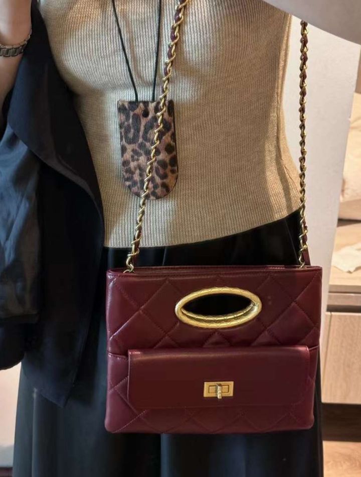 X韓國直郵東大門實拍女裝新品時尚熱賣24秋冬手拿包腋下包BAKHA-Q手拿包/腋下包