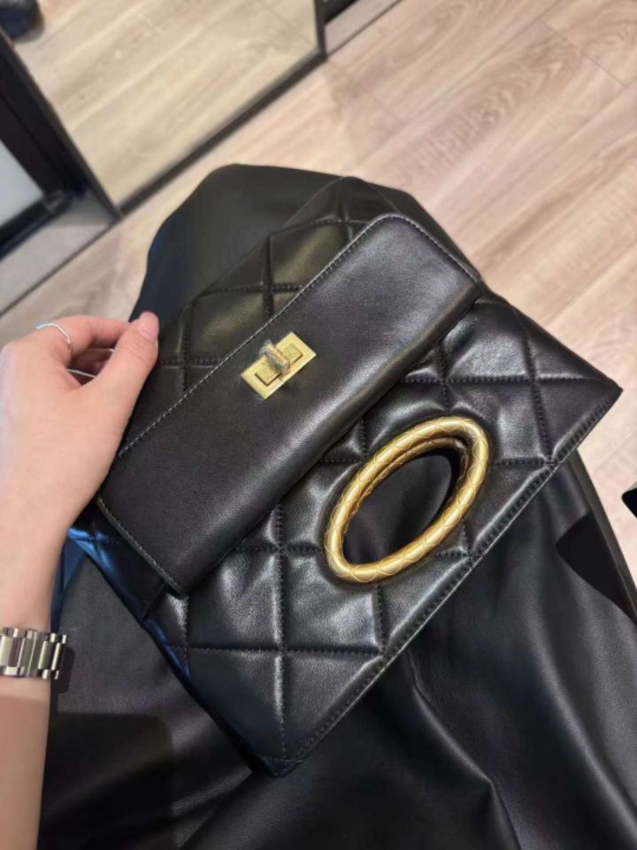 X韓國直郵東大門實拍女裝新品時尚熱賣24秋冬手拿包腋下包BAKHA-Q手拿包/腋下包