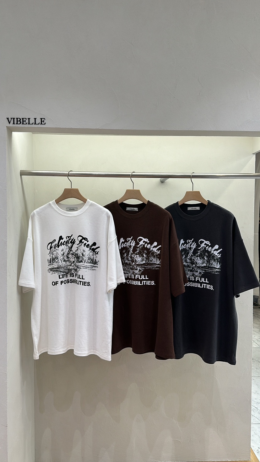 Vibelle韓國直郵女裝新款職業時尚24秋冬真品推薦休閑T恤VIBELLET恤