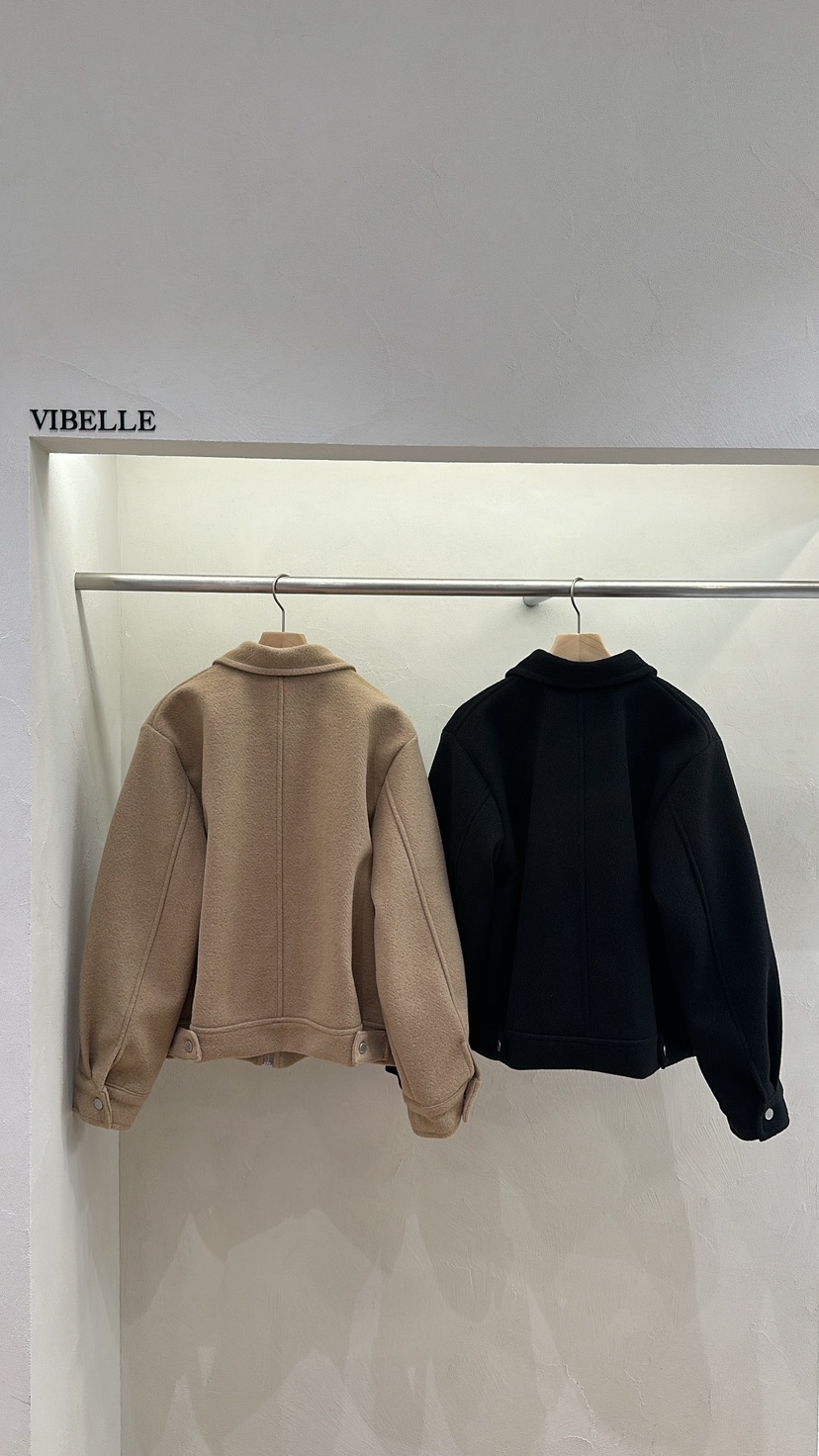 Vibelle韓國直郵東大門實拍女裝新款職業時尚熱賣推薦夾克羊毛VIBELLE夾克