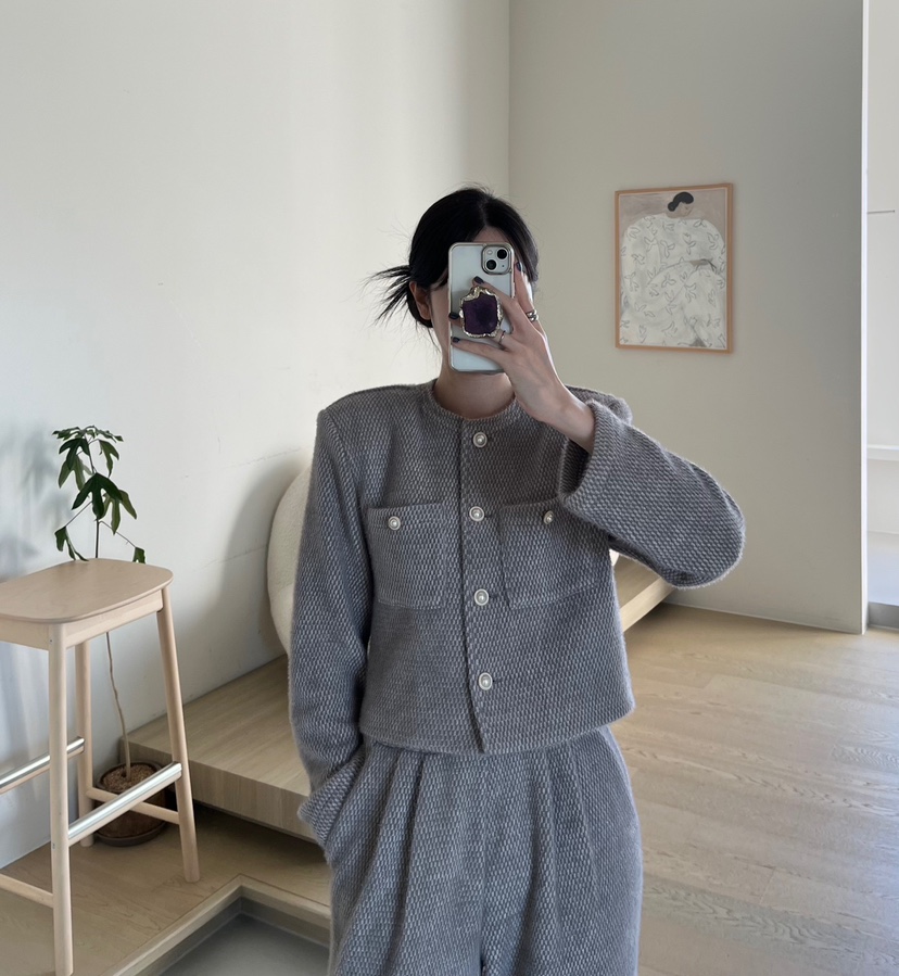 AMUSE SEOUL韓國直郵東大門代購女裝新款休閑熱賣24秋冬套裝AMUSE SEOUL套裝