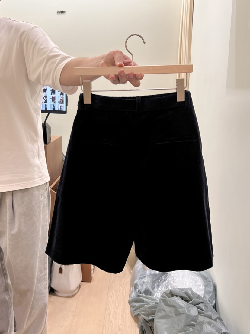 LUBRY直郵韓國代購女裝新品熱賣職業24秋冬休閑短褲含腰帶NOPROBLEM短褲
