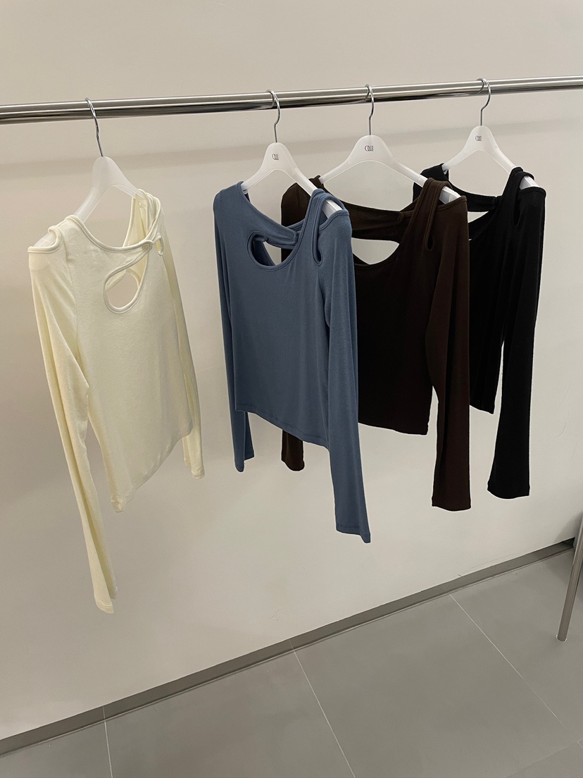OUI-P直郵韓國代購女裝新品熱賣24秋冬真品人氣休閑長袖T恤OUI-P長袖T恤