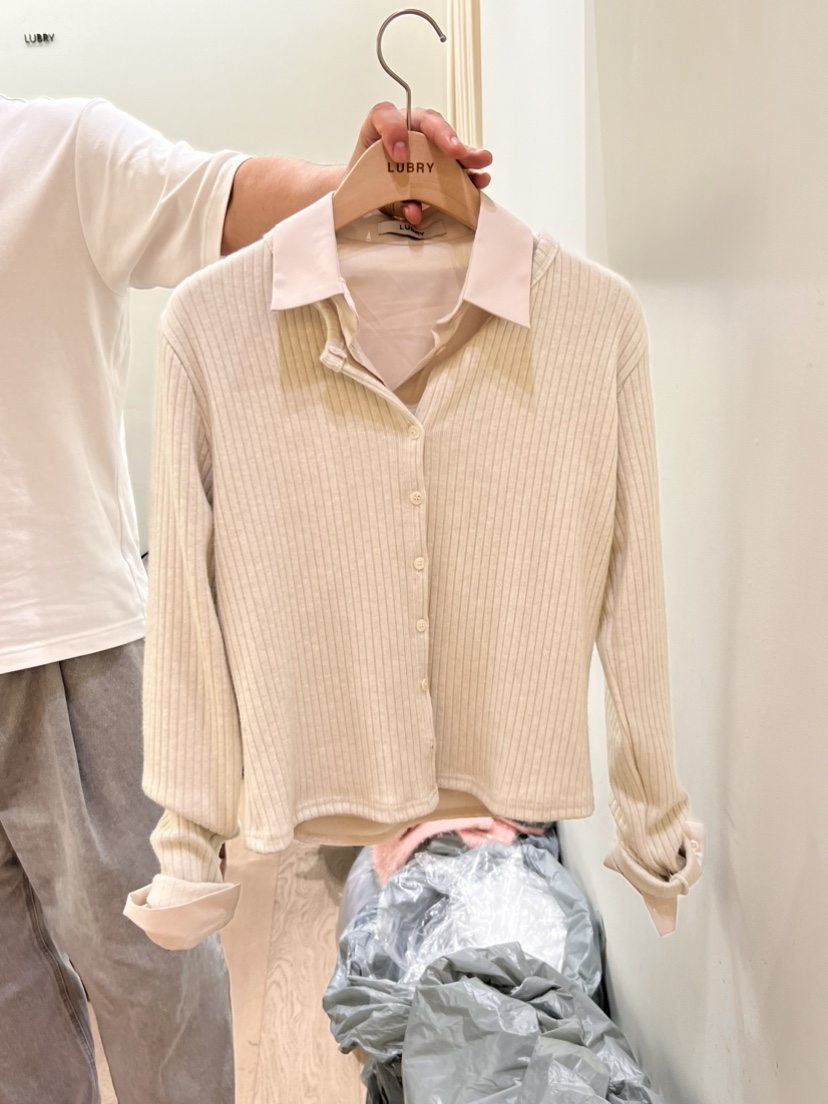 LUBRY韓國直郵東大門代購女裝新款24秋冬人氣休閑真品針織衫NOPROBLEM針織衫