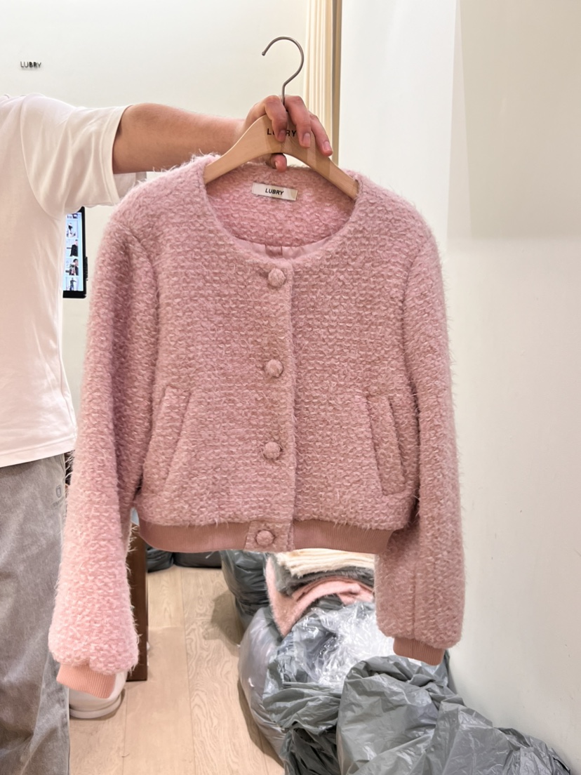 LUBRY韓國直郵東大門實拍女裝新品人氣時尚真品24秋冬短款大衣NOPROBLEM短款大衣圖色3