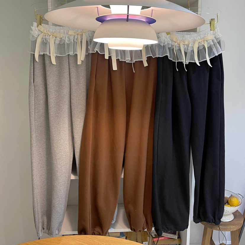 BOUTIQUE韓國直郵東大門代購女裝新款熱賣真品24秋冬休閑褲BOUTIQUE-L休閑褲