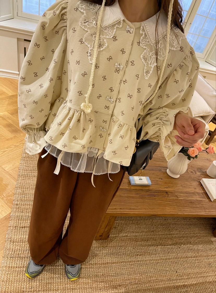 BOUTIQUE韓國直郵東大門代購女裝新款熱賣真品24秋冬休閑褲BOUTIQUE-L休閑褲