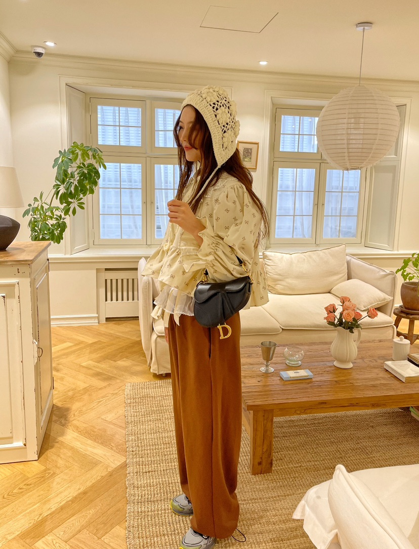 BOUTIQUE韓國直郵東大門代購女裝新款熱賣真品24秋冬休閑褲BOUTIQUE-L休閑褲