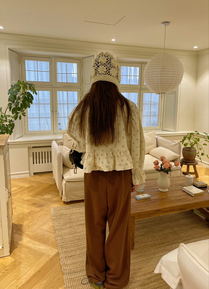 BOUTIQUE韓國直郵東大門代購女裝新款熱賣真品24秋冬休閑褲BOUTIQUE-L休閑褲