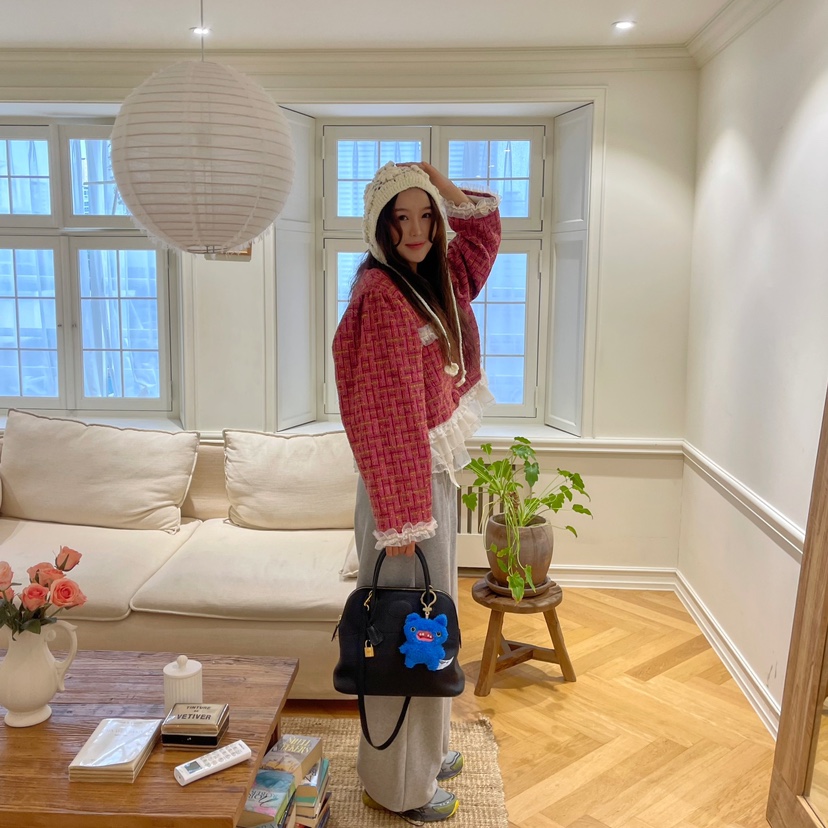 BOUTIQUE韓國直郵東大門代購女裝新款熱賣真品24秋冬休閑褲BOUTIQUE-L休閑褲