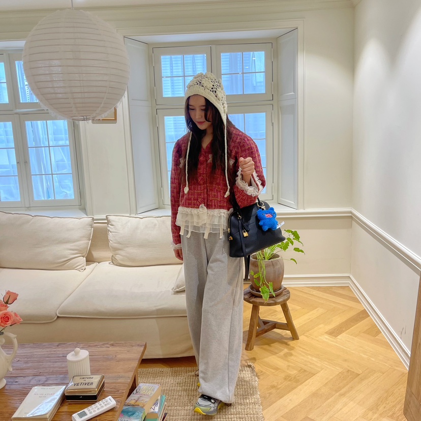 BOUTIQUE韓國直郵東大門代購女裝新款熱賣真品24秋冬休閑褲BOUTIQUE-L休閑褲