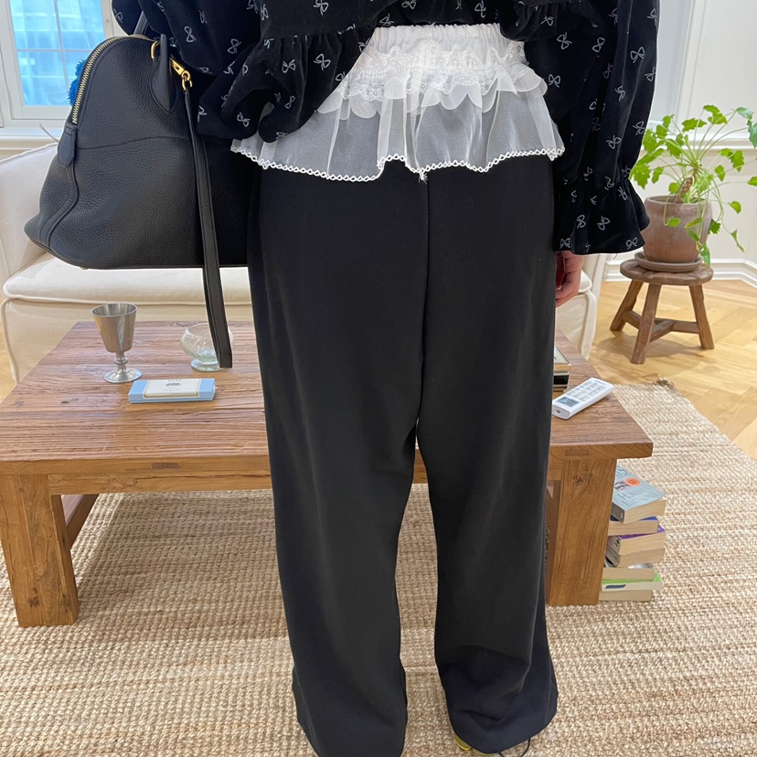 BOUTIQUE韓國直郵東大門代購女裝新款熱賣真品24秋冬休閑褲BOUTIQUE-L休閑褲