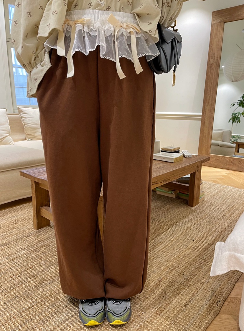 BOUTIQUE韓國直郵東大門代購女裝新款熱賣真品24秋冬休閑褲BOUTIQUE-L休閑褲圖色2