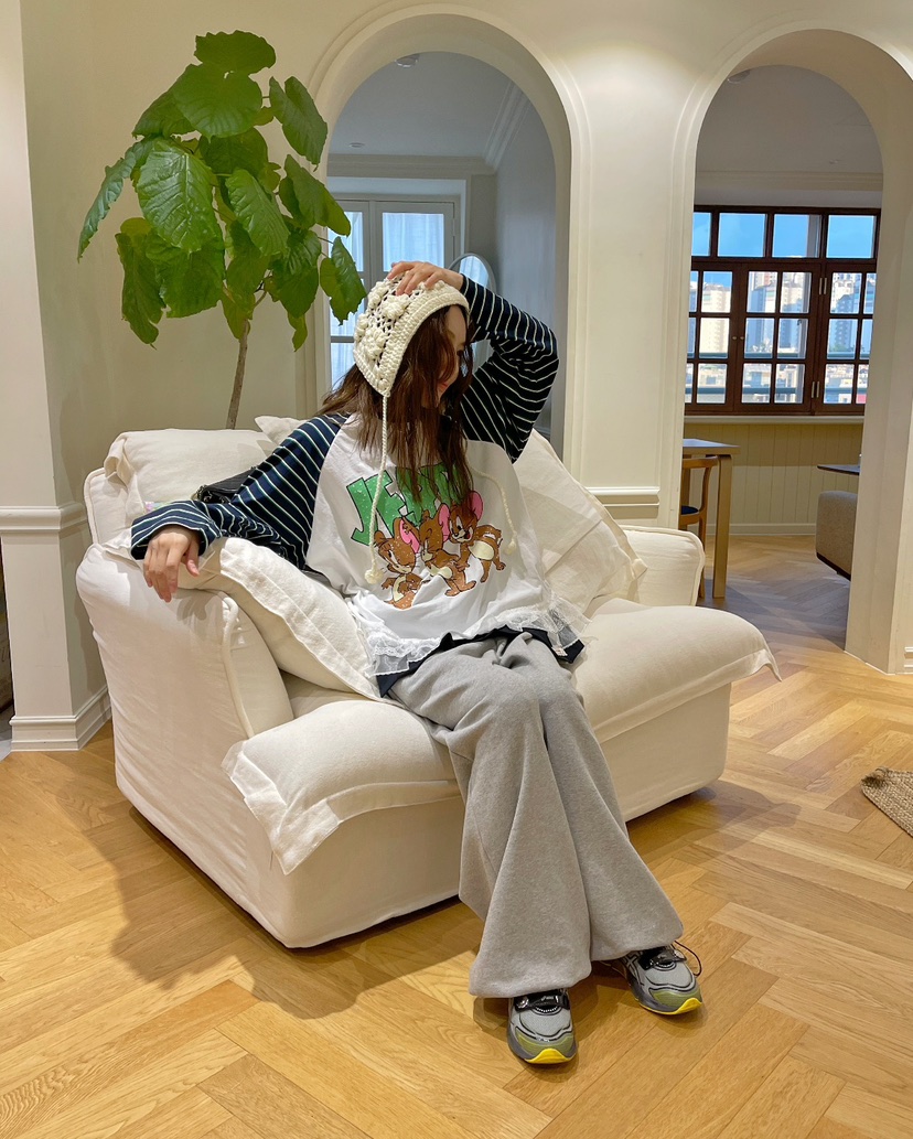 BOUTIQUE直郵韓國代購女裝新款時尚推薦職業人氣熱賣長袖T恤BOUTIQUE-L長袖T恤